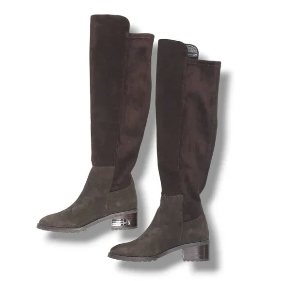 Blondo Sierra Over the Knee Boot Womens 5.5‎ Brown Waterproof Suede